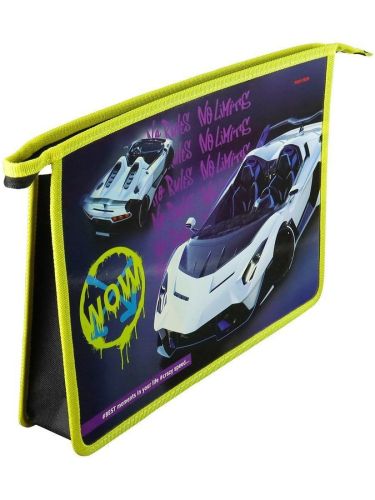 Папка для тетрадей на молнии А4 Эксклюзивный Роадстер