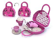 Набор посуды Нордпласт Барби 633 розовый/белый