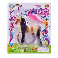 Лошадка "Моя лошадка", в наборе с расческой, 2 вида в коллекции (2 предмета)