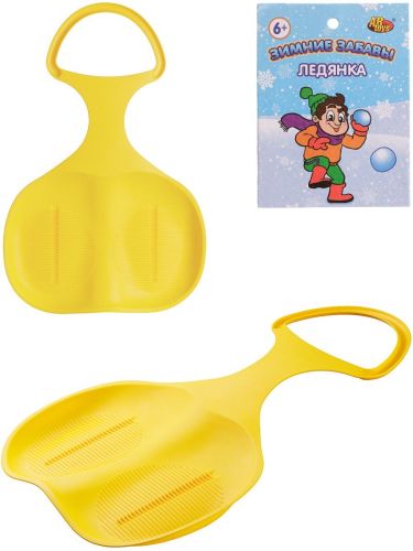 ABtoys Ледянка (ширина сиденья 37 см) желтая