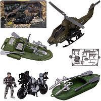 Набор ABtoys Боевая сила Военная техника с вертолетом, фигуркой и аксессуарами
