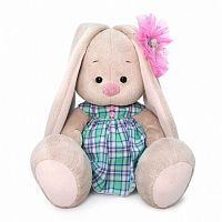 Зайка Ми в зеленом платье в клетку (большая) 23 см