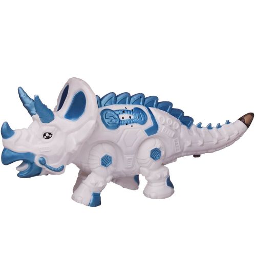 динозавр-робот junfa трицераптос электромеханический, свет, звук, белый фото 2 Динозавр-робот Junfa Трицераптос электромеханический, свет, звук, белый фото 2