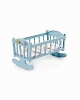 ПОЛЕСЬЕ Кроватка-качалка №4 8 элементов, голубая