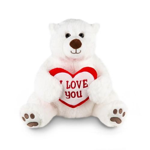 мягкая игрушка maxitoys белый медведь с сердцем 30 см фото 2 Мягкая Игрушка Maxitoys Белый Медведь с Сердцем 30 см фото 2