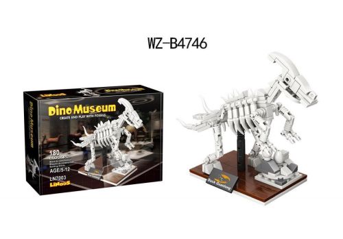 Конструктор Junfa Linoos Дино музей, скелет Гуаньлуна, 180 детали