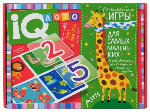 Лото для малышей Айрис-Пресс Счёт и фигуры. Подбери число 27391 