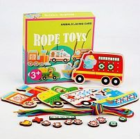 Шнуровка Наша игрушка Транспорт (800094) разноцветный