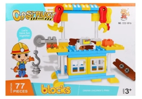 Конструктор Юный плотник, 77 деталей, коробка