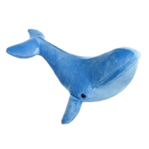Мягкая игрушка Abtoys Морские обитатели. Кит синий, 32см фото 5
