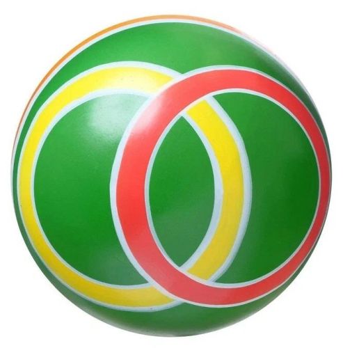 Резиновый детский мяч 10 см Серия Классика ручное окрашивание в ассортименте Р3-100 фото 7