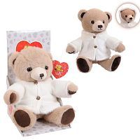 Мягкая игрушка ABtoys Медведь в курточке, 20см