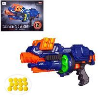 Бластер электромеханический с мягкими снарядами-шарами, 12 штук в комплекте