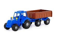 Трактор Полесье Алтай с прицепом № 1 (84750), 58 см, синий