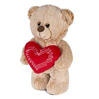 Игрушка Мягконабивная Maxitoys Мишка Добряшка с Сердцем 25см