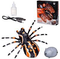 Интерактивная игрушка JUNFA Паук коричневый, выпускает пар, на ИК управлении