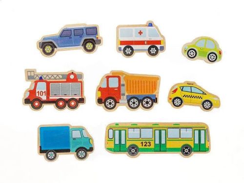 Игра развивающая деревянная Автомобили (30х21см) фото 2