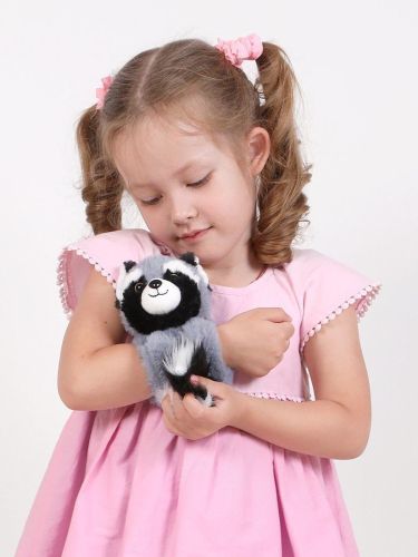 Мягкая игрушка-браслет 26 см Fluffy Family Енот 682319 фото 2