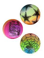 Мяч 15 см детский резиновый с рисунками, в ассорт.