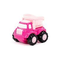 Машинка инерционная ПОЛЕСЬЕ самосвал Оскар, розовый
