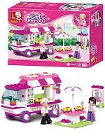 Конструктор Sluban: Розовая мечта Мобильный ресторанчик