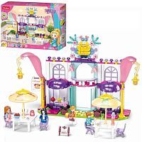 Конструктор Sluban серия Розовая мечта Летнее кафе, 361 деталь