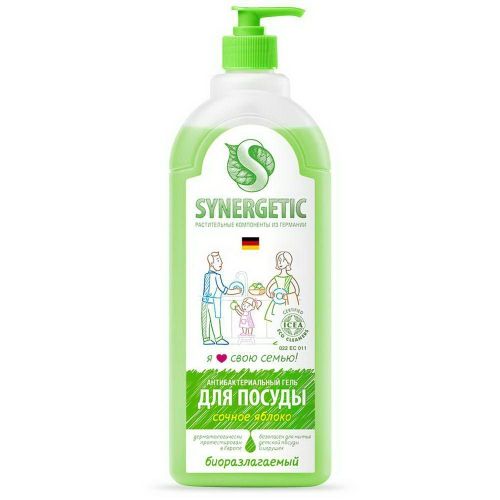 Гель для мытья посуды SYNERGETIC Яблоко 1л
