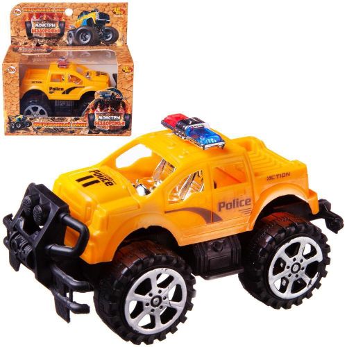 Машинка инерционная Abtoys Спецтехника Джип Полиция, 4 цвета фото 3