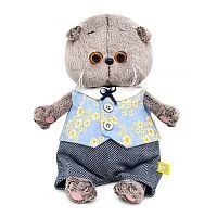 Басик BABY в жилете в цветочек и брючках 20 см