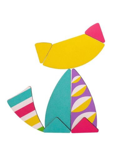 Головоломка пазл Woodlandtoys Любимые питомцы 12*12*2 см фото 6