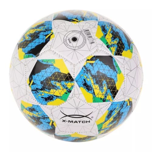 Мяч футбольный X-Match размер 5 покрышка 1 слой 1,6 мм PVC Пятиугольники 56500 фото 2