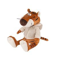 Мягкая Игрушка Maxitoys Luxury Тигр Костян в Меховом Худи 25 см