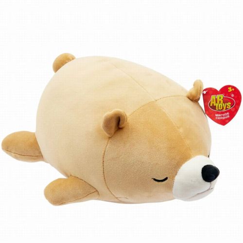 Мягкая игрушка Abtoys Supersoft Медвежонок коричневый, 27 см фото 4