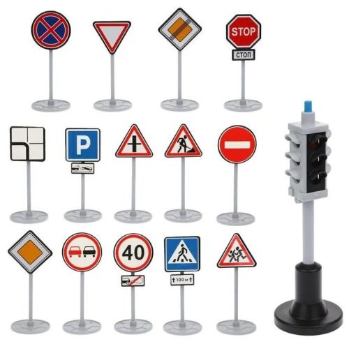 Игровой набор Светофор с дорожными знаками Форма С-159-Ф фото 2