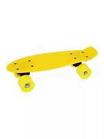 Скейтборд пластиковый 41x12 см желтый 636247