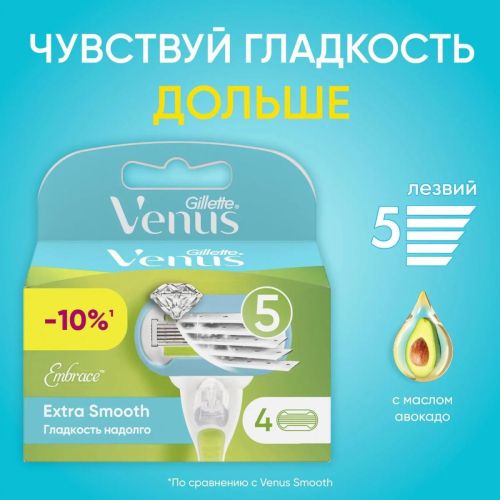 Gillette Venus Embrace Кассеты для бритья сменные 4шт
