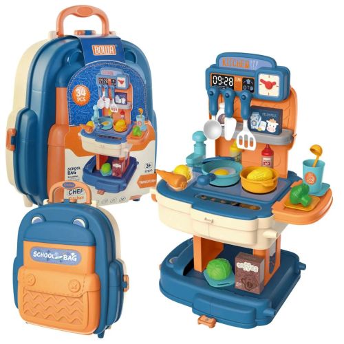 Игровой набор Чемоданчик-ранец Junfa Кухня юного шеф-повара WK-13693