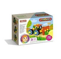 Конструктор Техно (70 деталей, Бульдозер)