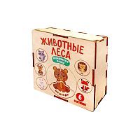 Десятое королевство Пазл деревянный Животные леса 6 картинок