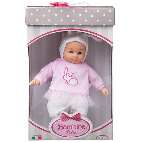 Кукла DIMIAN Bambina Bebe Пупс в кофточке с кроликом фото 3