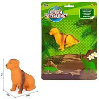 Фигурка ABtoys Юный натуралист Собака, термопластичная резина