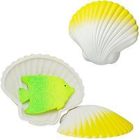 Junfa Игрушка-сюрприз Ракушка растущая в воде желтая