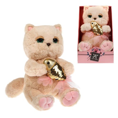 Киска Персик с рыбкой