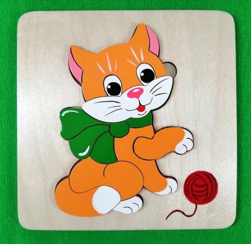 мозаика-вкладыш кошечка, 5 дет Мозаика-вкладыш Кошечка, 5 дет