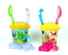 Набор для песка прозрачный, 6 эл.