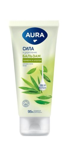 бальзам для волос aura сила и укрепление 250мл Бальзам для волос AURA Сила и укрепление 250мл