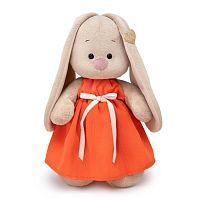Зайка Ми в оранжевом сарафане с бантом 25 см
