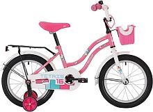 Велосипед NOVATRACK 12" TETRIS, розовый, тормоз нож., крылья цвет., багажник чёр., передняя корзина