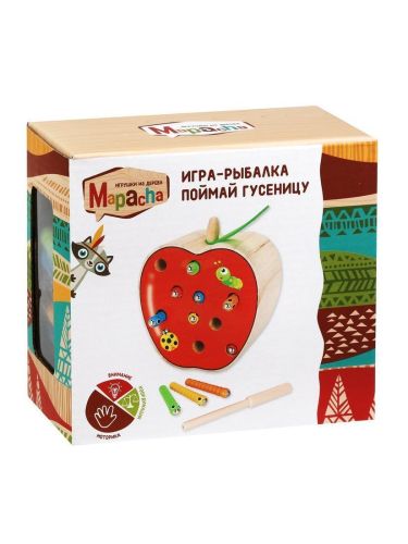 Магнитная игра-рыбалка Mapacha Поймай гусеницу 76837 фото 2