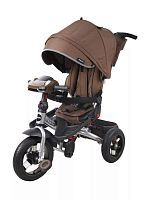 Трехколесный велосипед Moby Kids Leader 360° 12x10 Air Car темный шоколад 649360